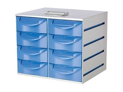 Capsa Healthcare Capsa Transfer Cart, Solid Construction, 8 Drawer Compacity