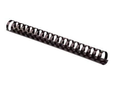 Neato Plastic Combs, Round Back, Black, 3/4", Up To 150-Sheets, 25-Pack