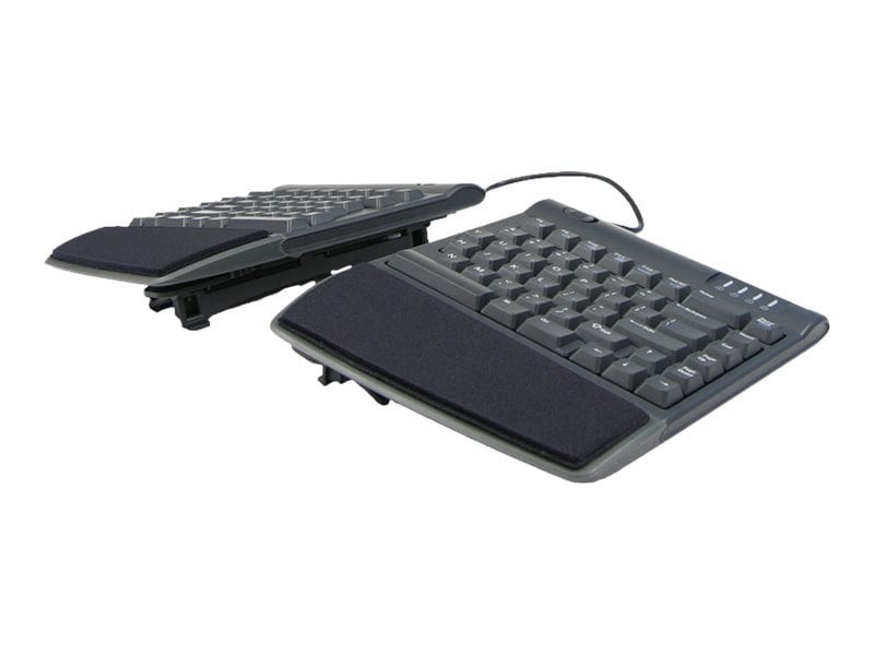 Kinesis Freestyle2 Keyboard For PC, 9" Cable, With Vip3 Accessory Installed
