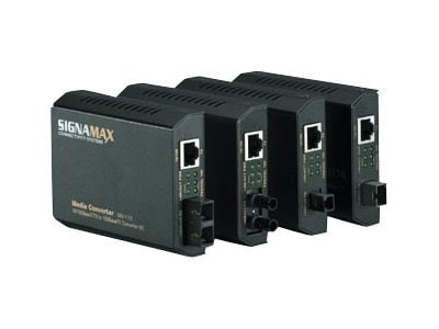 Signamax Connectivity Systems Signamax 10/100BaseT/TX To 100BaseFX Converters