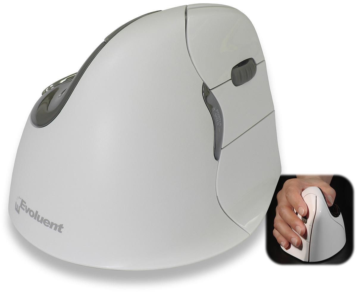 Evoluent Vertical Mouse 4, Bluetooth, Right-Handed, For Mac