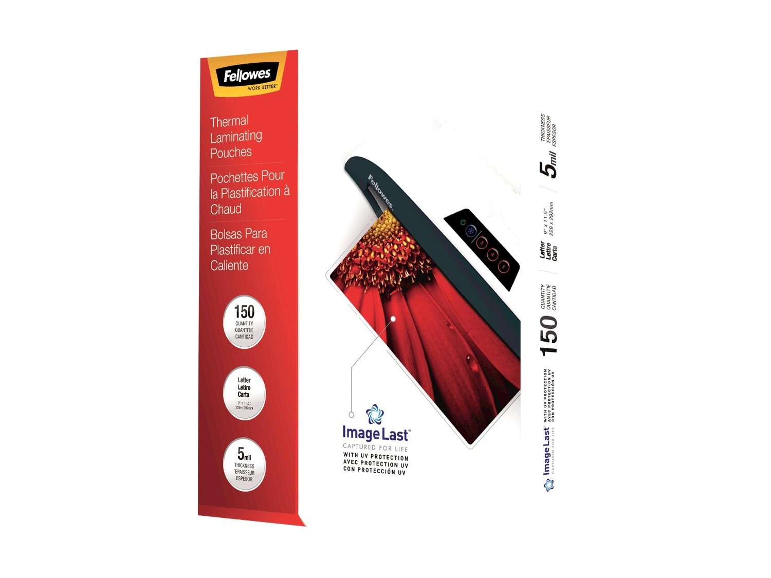 Neato Glossy Letter Laminating Pouches, 150-Pack