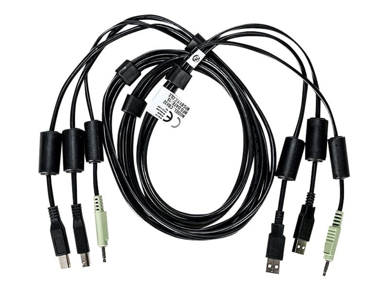 Apex PC Solutions KM Cable For Usb Keyboard And Mouse With Audio And Cac, 6FT