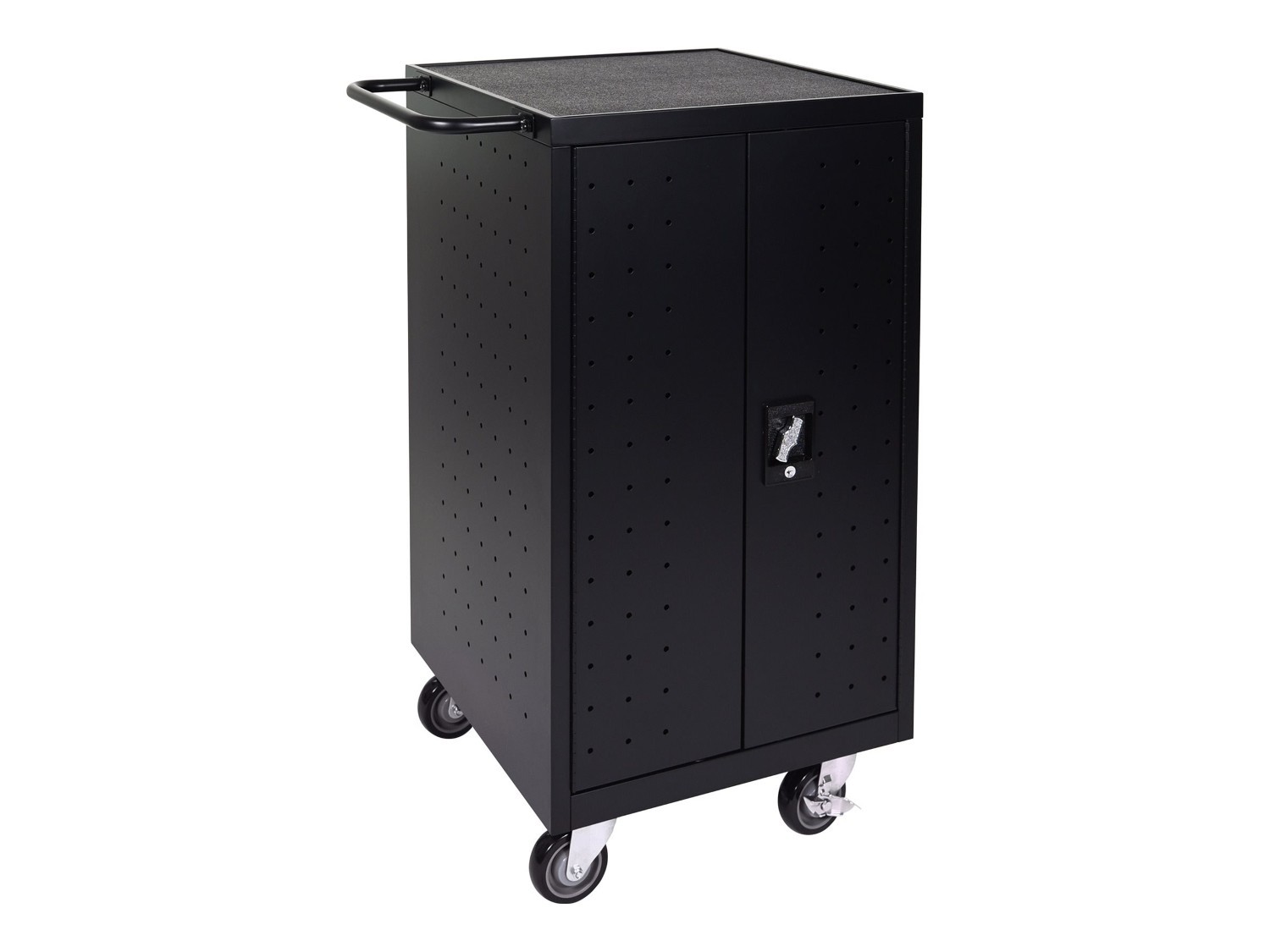 Luxor 18-Unit Tablet/Laptop Charging Cart, Black