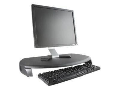 Kantek Monitor Stand With Keyboard Storage, Black