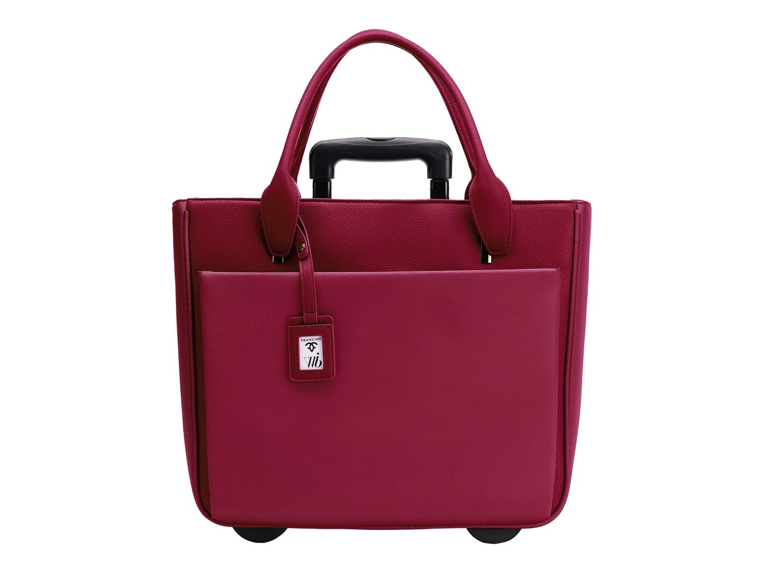 Francine Collections Florence Ladies Roller Tote, Burgundy