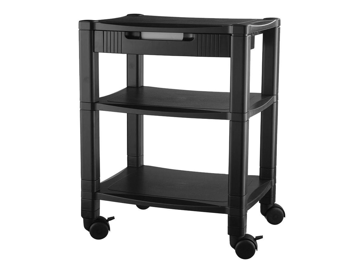 Kantek 3-Shelf Desk Side Mobile Printer Stand