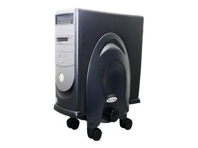 Kantek Deluxe Adjustable Stand For CPUs, Black