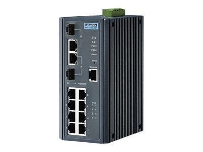 Imc Networks Imc 8-Port Fe MNGD Switch w/2xComboGbE Copper/SFP
