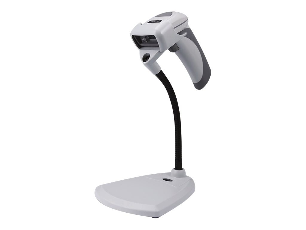 CodeCorp CR1500 Code Reader Usb Kit W/ 8FT Coiled Usb Cable & Stand, Light Gray