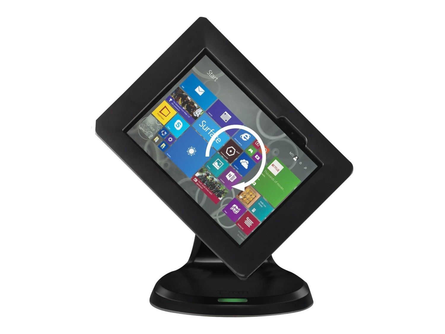 ArmorActive Pos Kiosk System/4xUSB 2.0/GbE, Black
