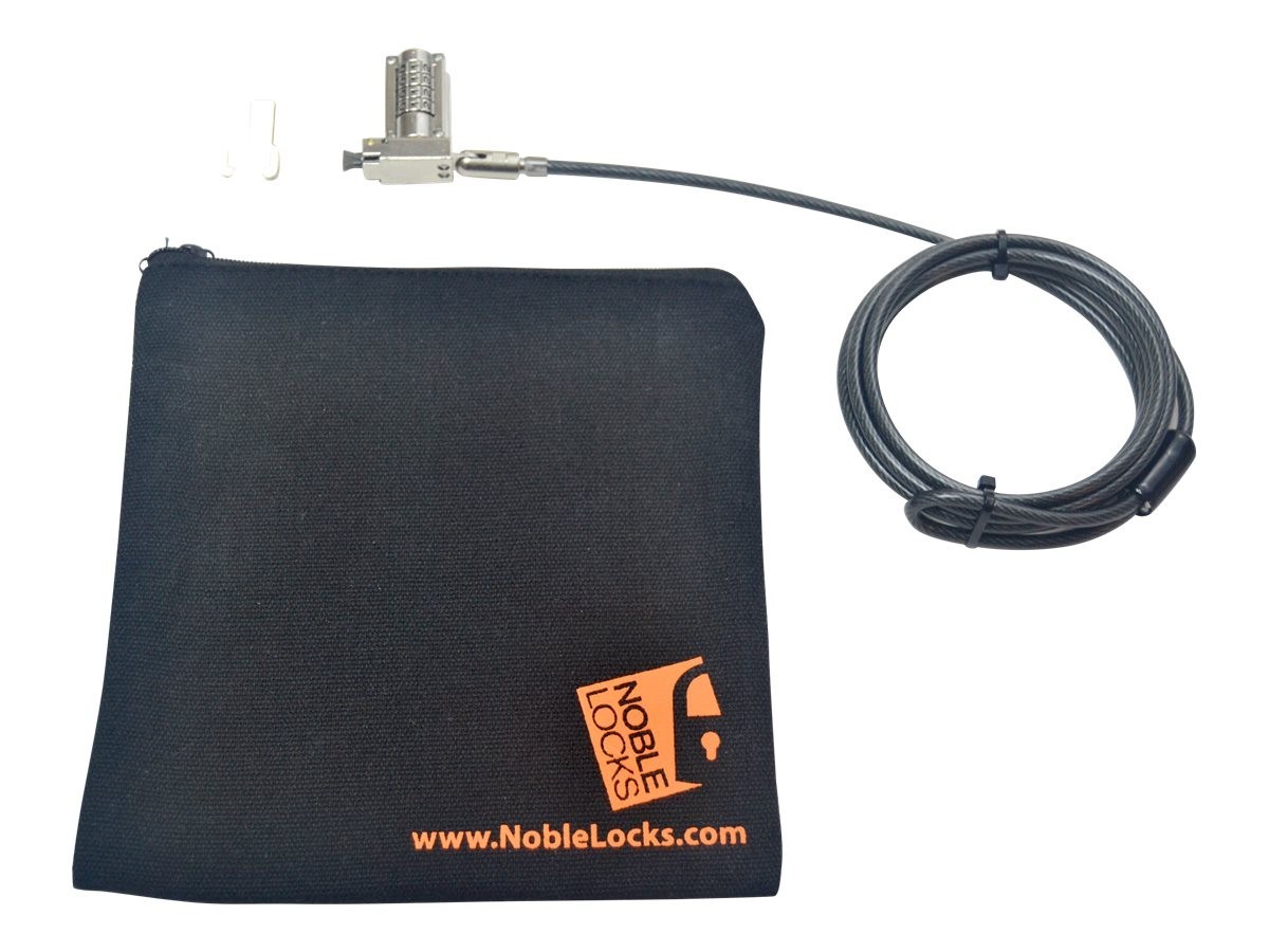 Noble Security Systems Noble Noble Wedge Non-Resettable Combination Lock w/Cable Trap+Storage Pouch, TAA-Compliant