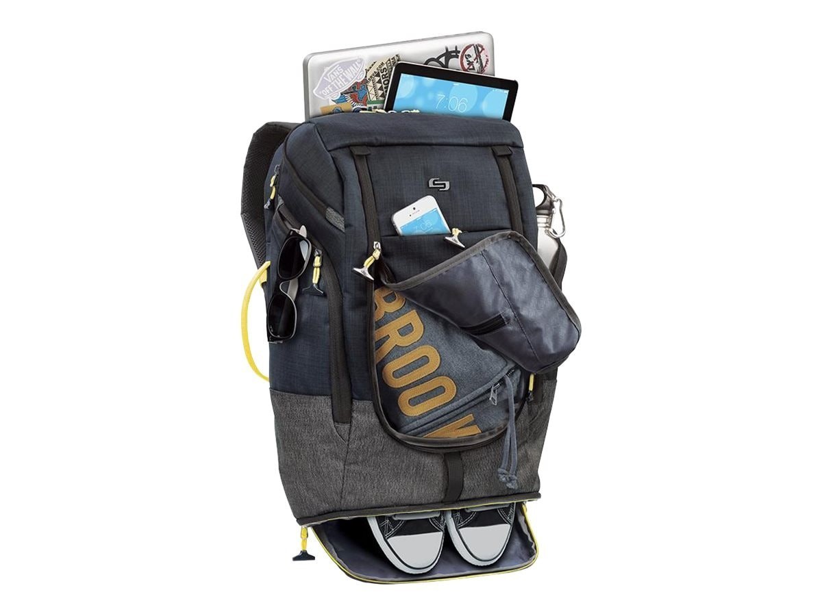 Solo Cases Solo 17.3" Everyday Max Backpack, Black/Gray
