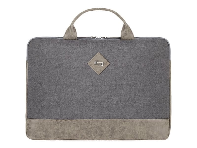 Solo Cases Solo 15.6" Pilot Slim Brief, Gray
