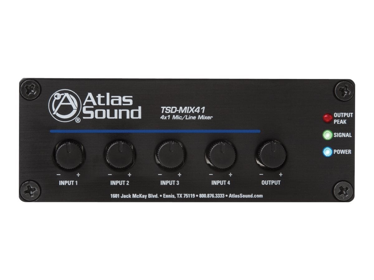 Atlas Sound 4 X 1 Mic/Line Mixer