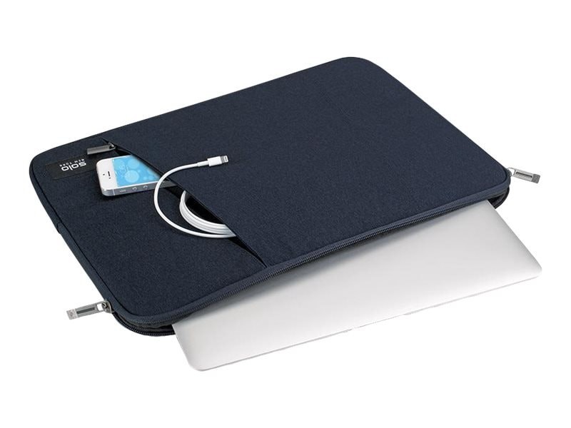Solo Cases Solo Fully Padded 15.6 Inch Laptop Sleeve W/Scratch Resistant Lining, Light