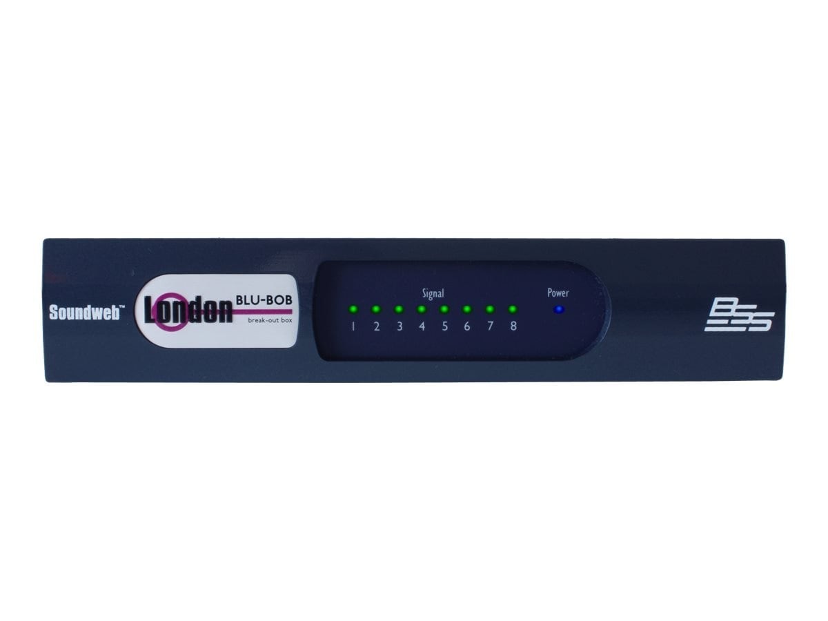 BSS Audio 8-Channel Analog Break-Out Box W/ Blu Link (Half Rack)
