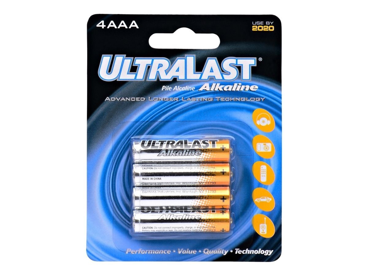 Denaq 4 Pack Aaa Carded Household Ba