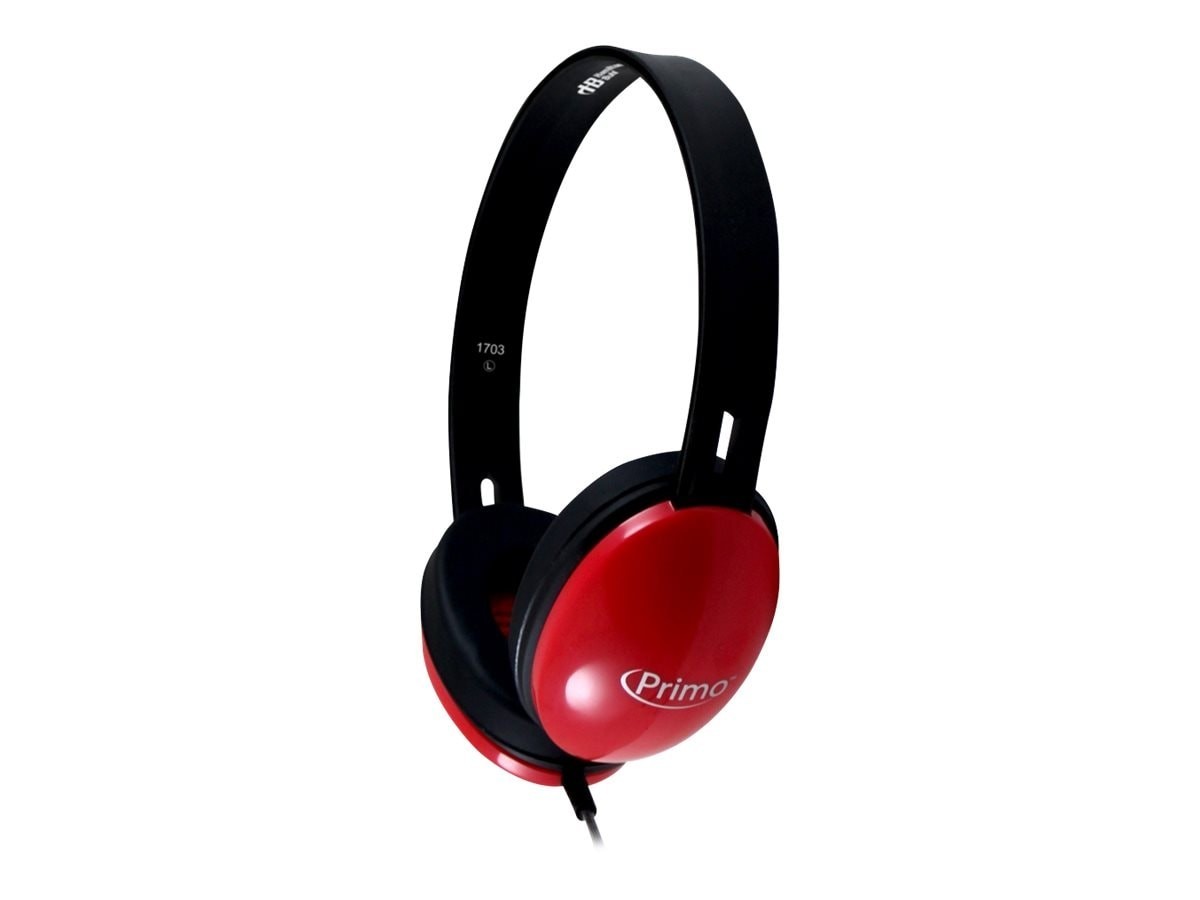 Hamilton Electronics Hamilton Hamilton Electronics: Primo Over-Ear Stereo Headphones - Red