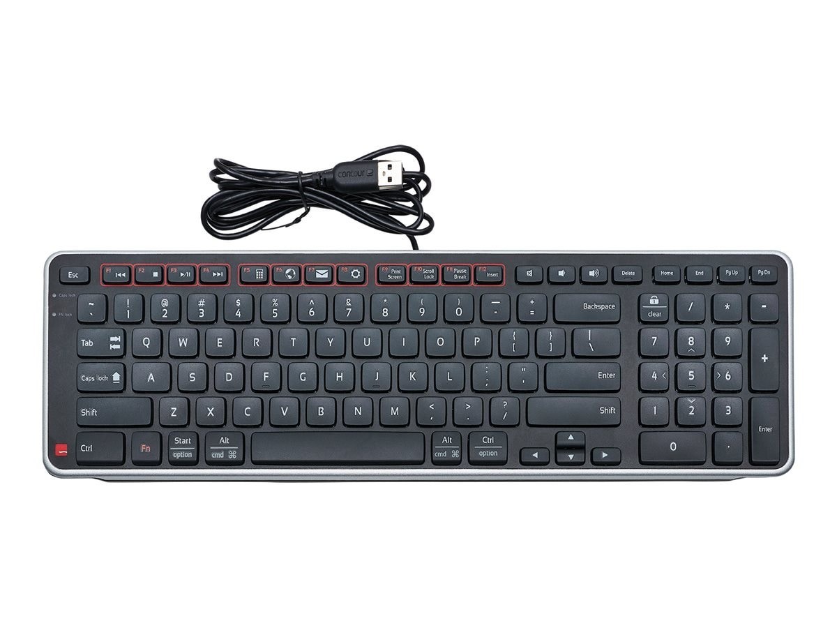 Contour Design Keyboard - Cable Connectivity - English (Us) Balance Keyboard Us Wired
