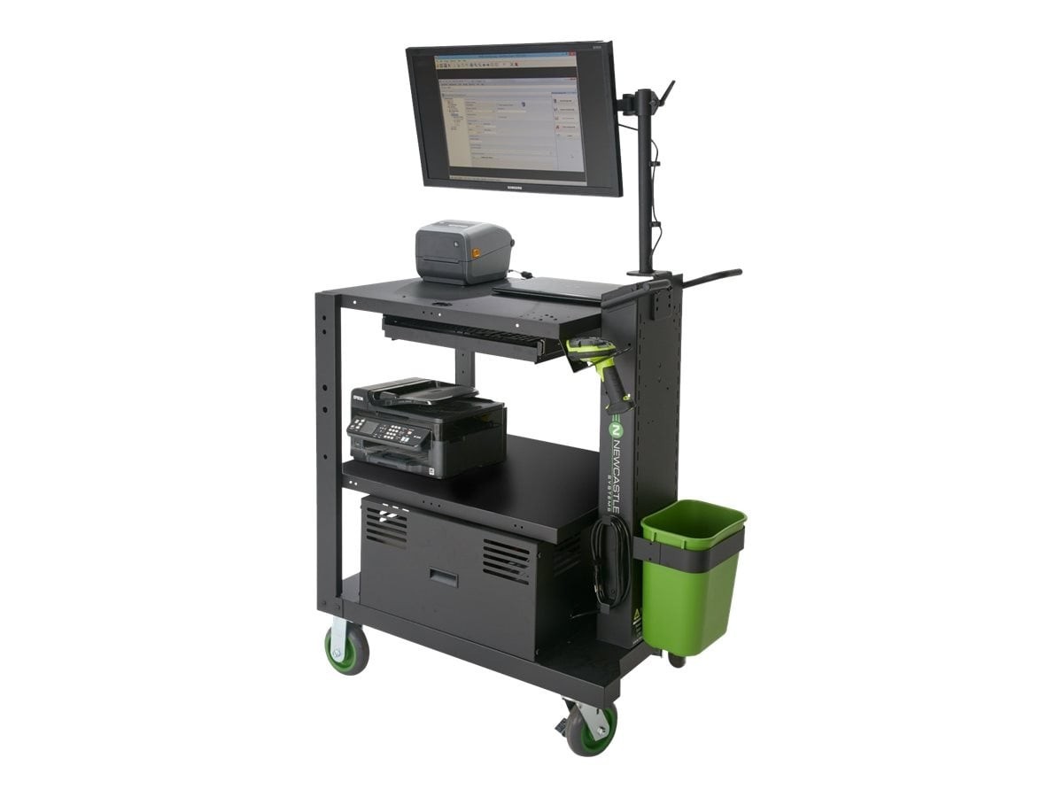 Newcastle Heavy-Duty PC Series Workstation W/30 In Shelf W/ HD Power Package, & 2560WH Lithium Iron Phosphate