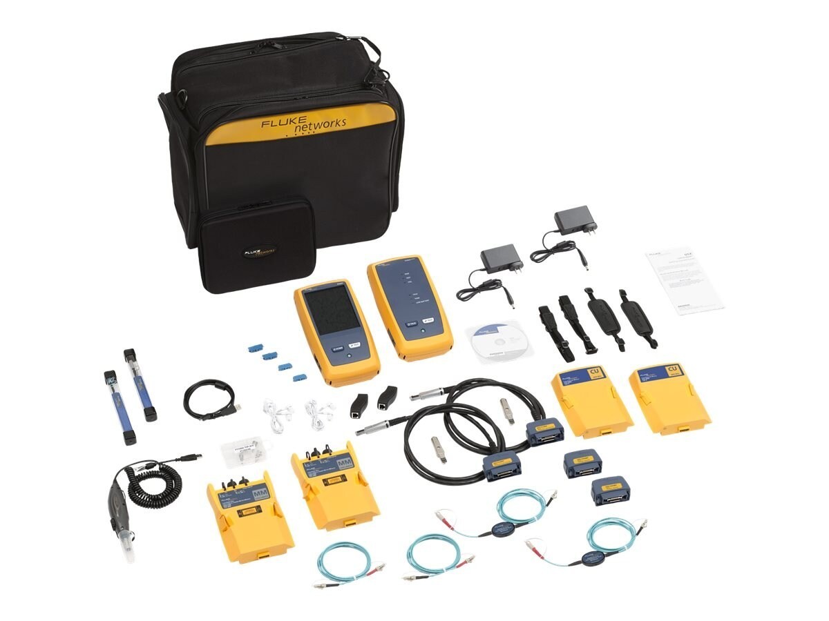 Fluke Electronics Fluke 2GHz DSX2-8000 Cable Analyzer With Multimode Olts, Fiber Inspection, Wi-Fi, 1 Year Of Gold Support