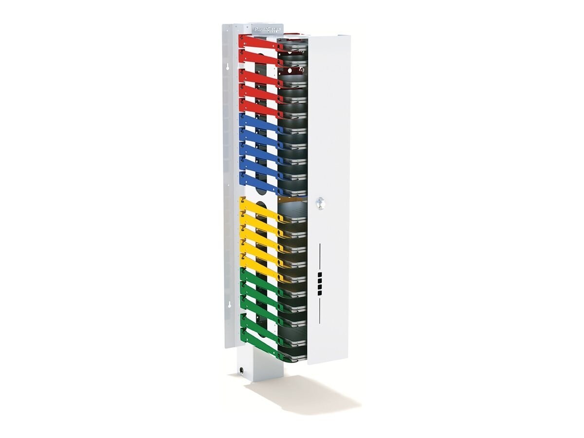 PowerGistics 20 Shelf Wall Mountable PowerGistics Locking Tower Charges/Stores Any Device Up To 14.75 L
