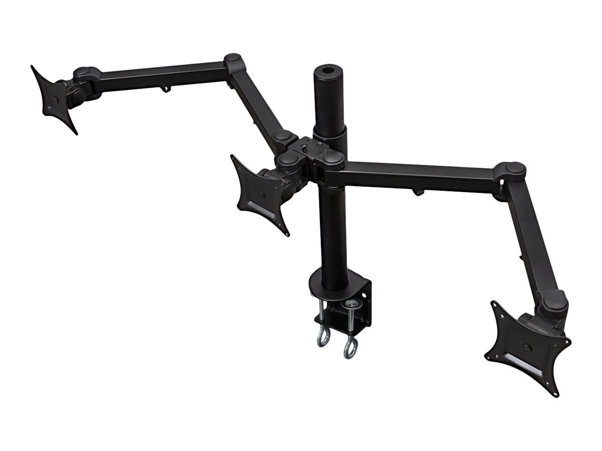 Mount-It! Full Motion Triple Monitor Desk Mount For 24" To 32" Monitors