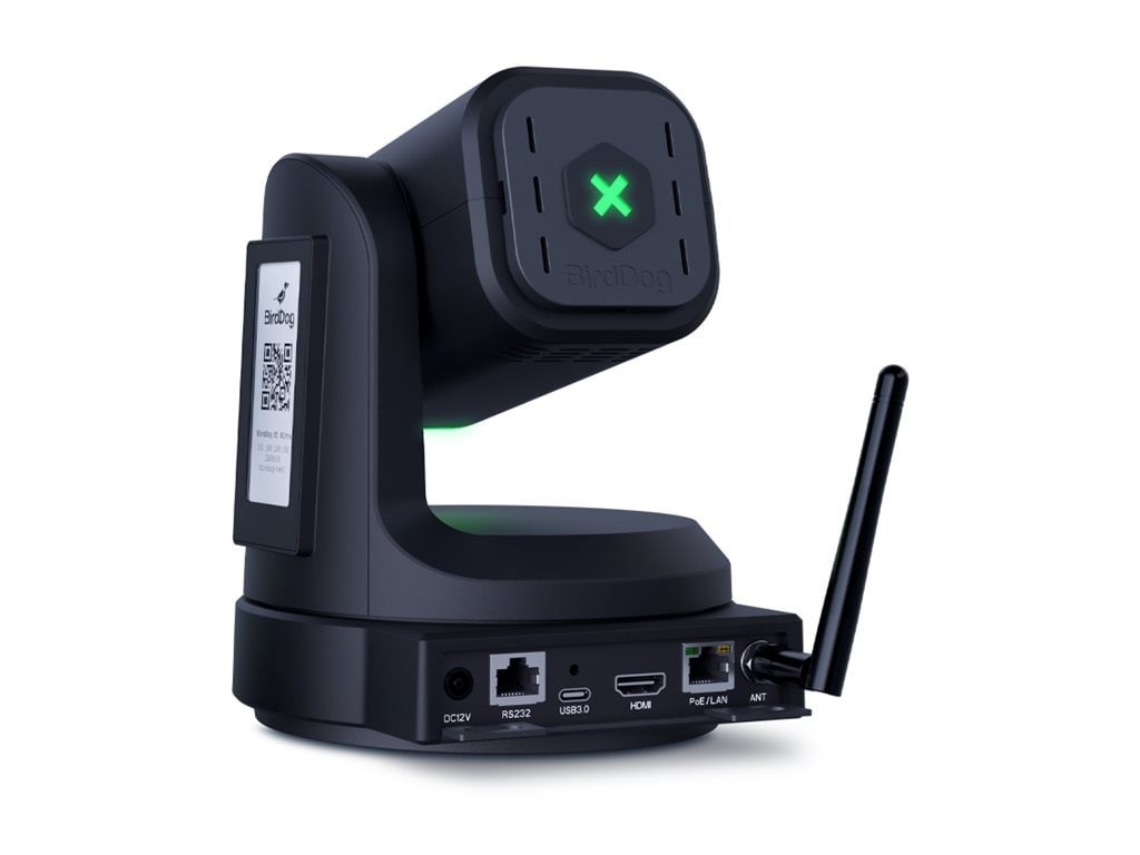 BirdDog BirdDog X1 1080P PTZ Camera With 20X Zoom, 60FPS (59.94), Ai Auto, Black