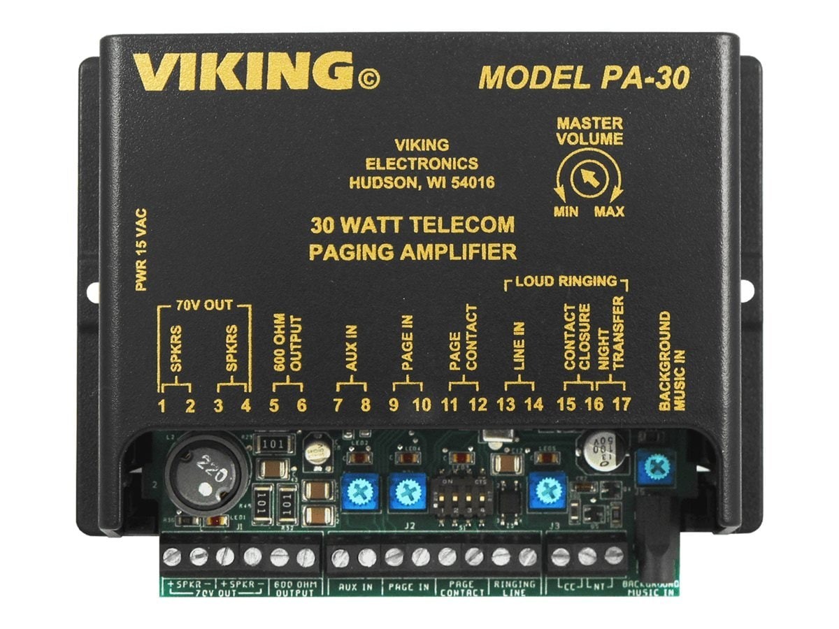 Viking Components Viking 30 Watt Paging Amplifier
