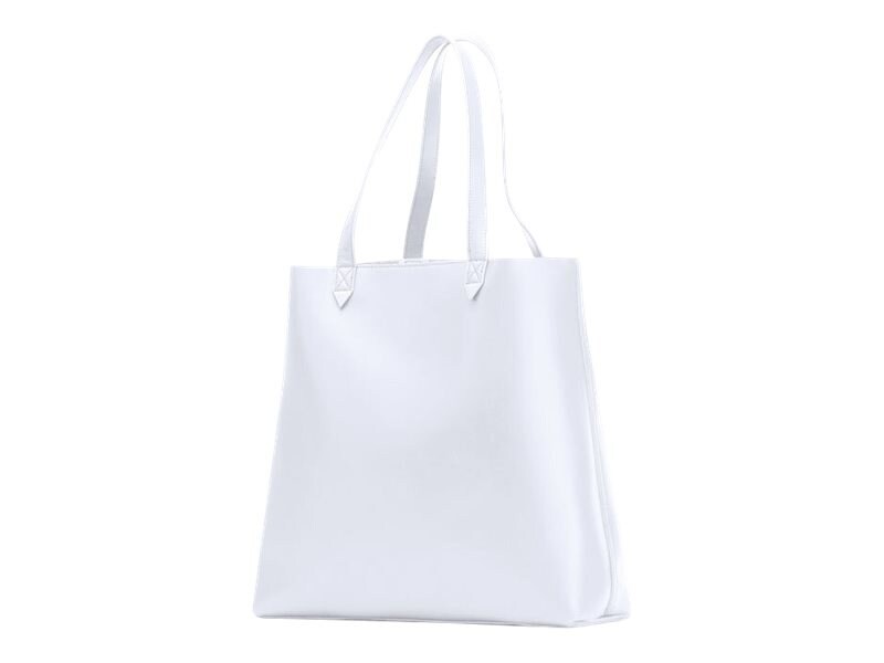 Francine Collections Made Easy Leather Tote White