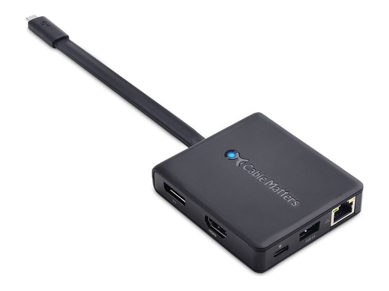 Cable Matters Usb-C Multiport Adapter W/Hdmi, DP, Vga, Black