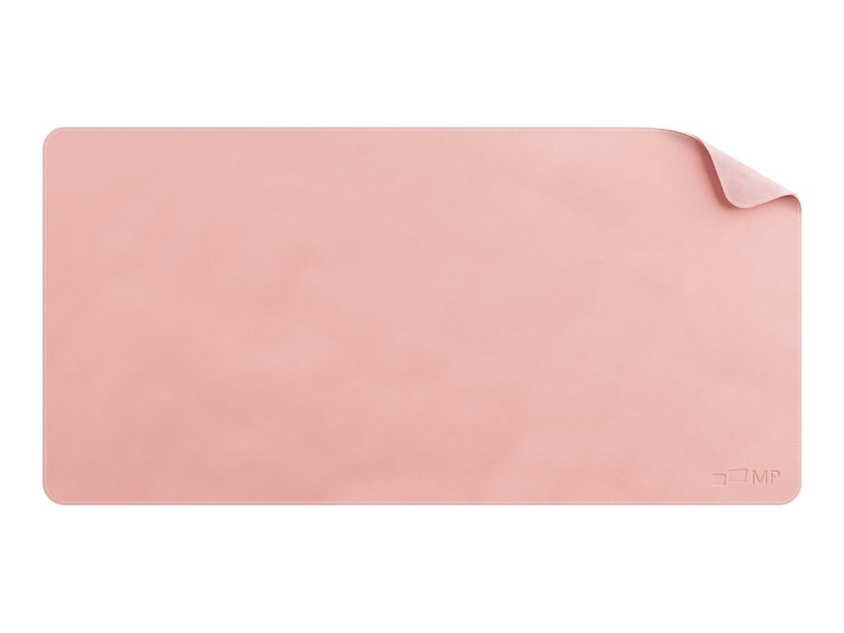 Mobile Pixels Pu Leather Desk Mat, 31.5" X 15.75", Coral Pink