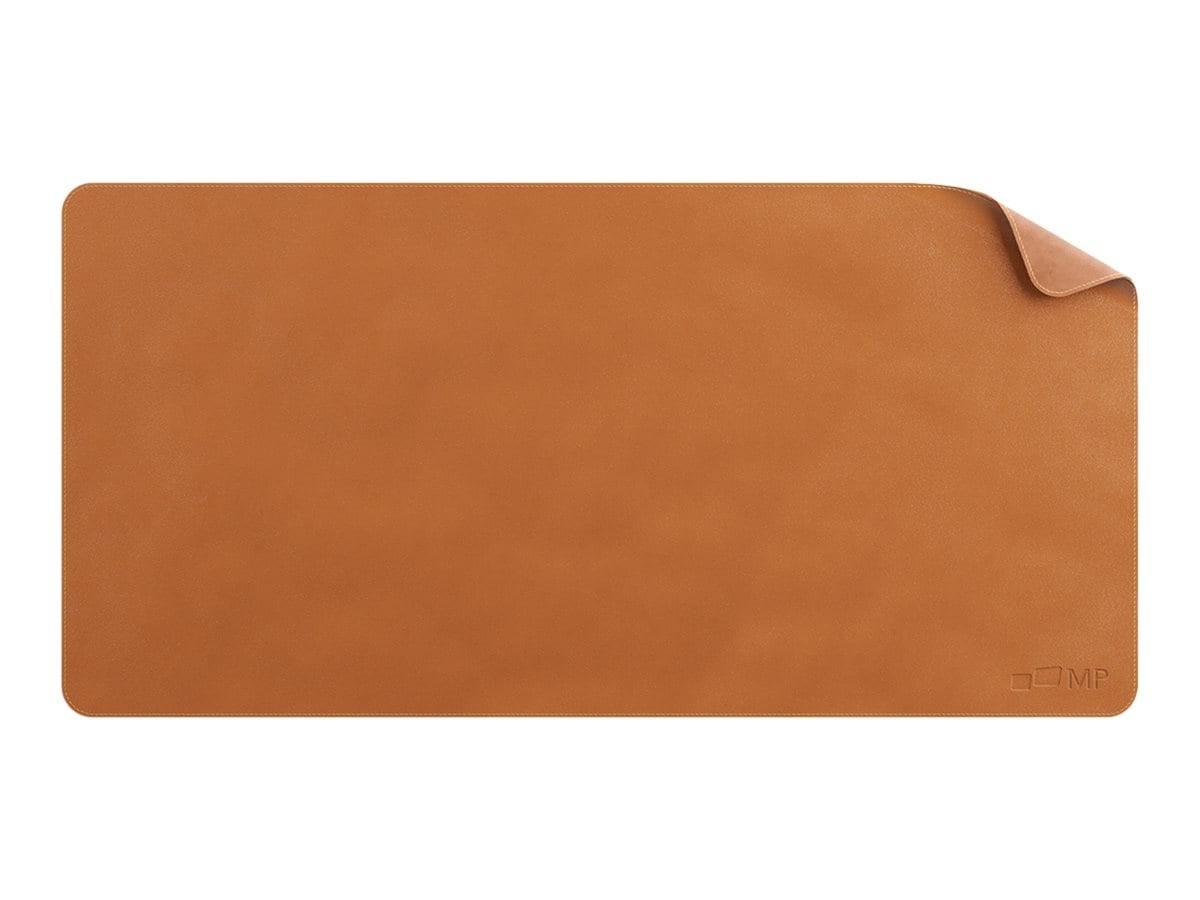 Mobile Pixels Pu Leather Desk Mat, 31.5" X 15.75", Oak Brown