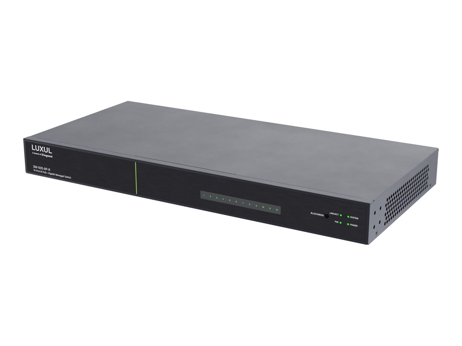 Luxul Av 12-Port 8 Poe 1G Managed