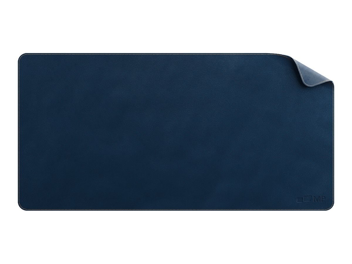 Mobile Pixels Pu Leather Desk Mat, 31.5" X 15.75", Set Sail Blue