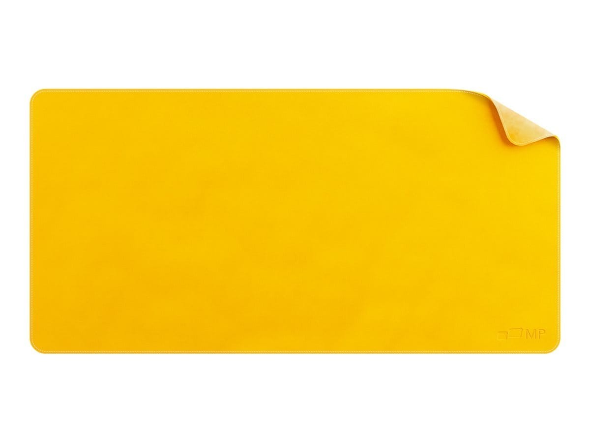 Mobile Pixels Pu Leather Desk Mat, 31.5" X 15.75", Racing Yellow