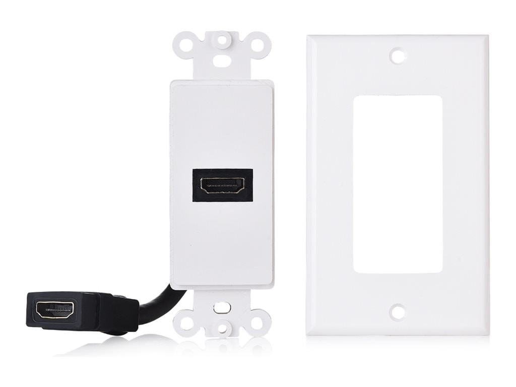 Cable Matters 1-Port Hdmi Wall Plate, White, 2-Pack