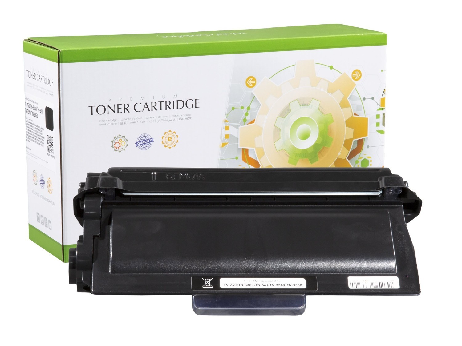 Static Control TN-750/TN-3380 Black Toner Cartridge For Brother DCP-8110, DCP-8112, DCP-8150, DCP-8152, DCP-8155