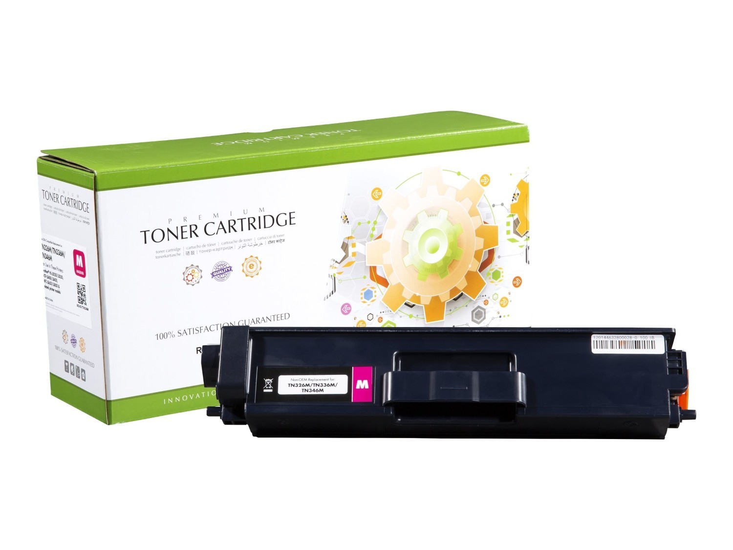 Static Control TN-336M/TN-326M Magenta Toner Cartridge For Brother DCP-L8400cdn, DCP-L8450cdw MFP, HL-L8250cdn