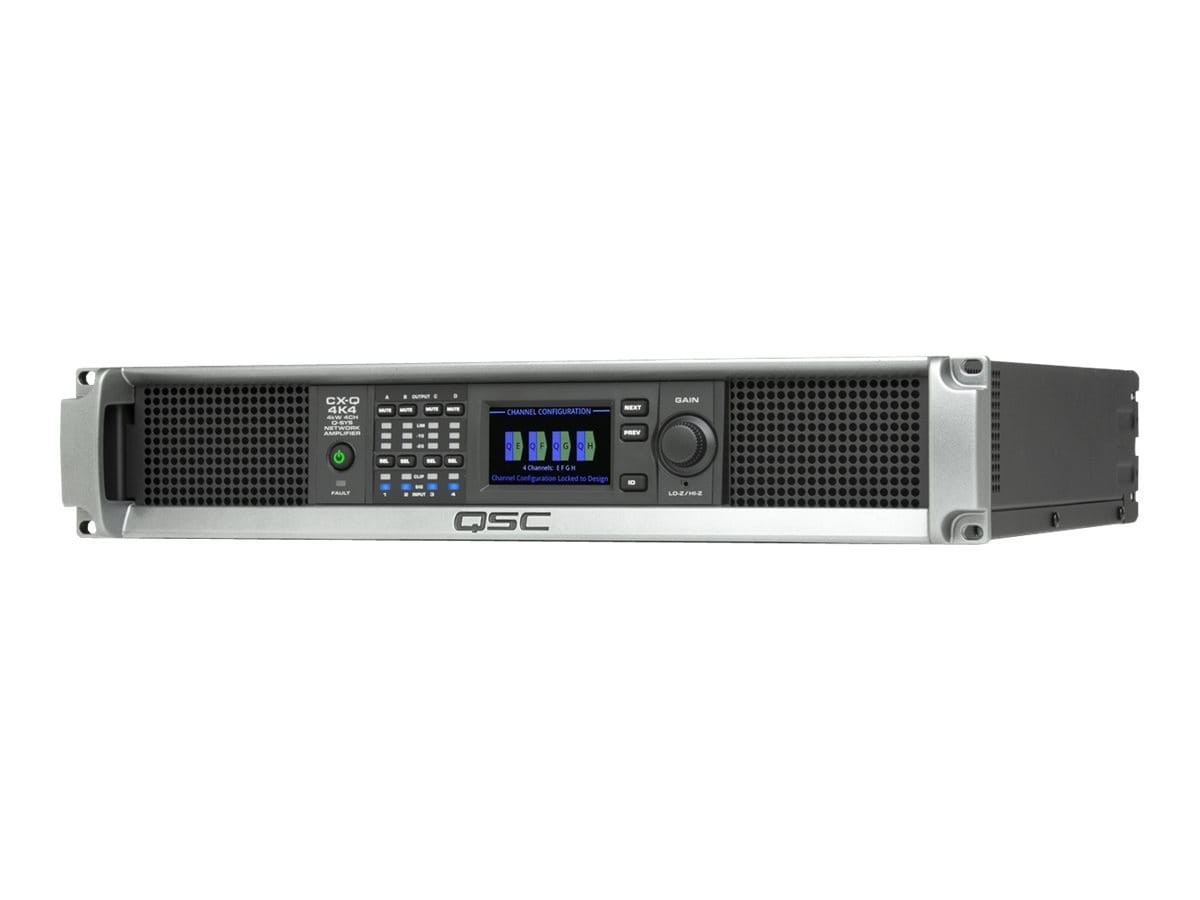 QSC Audio Products QSC Audio 4-Channel 500W/CH Q-SYS Network Amplifier, Lo-Z, 70V, 100V Direct