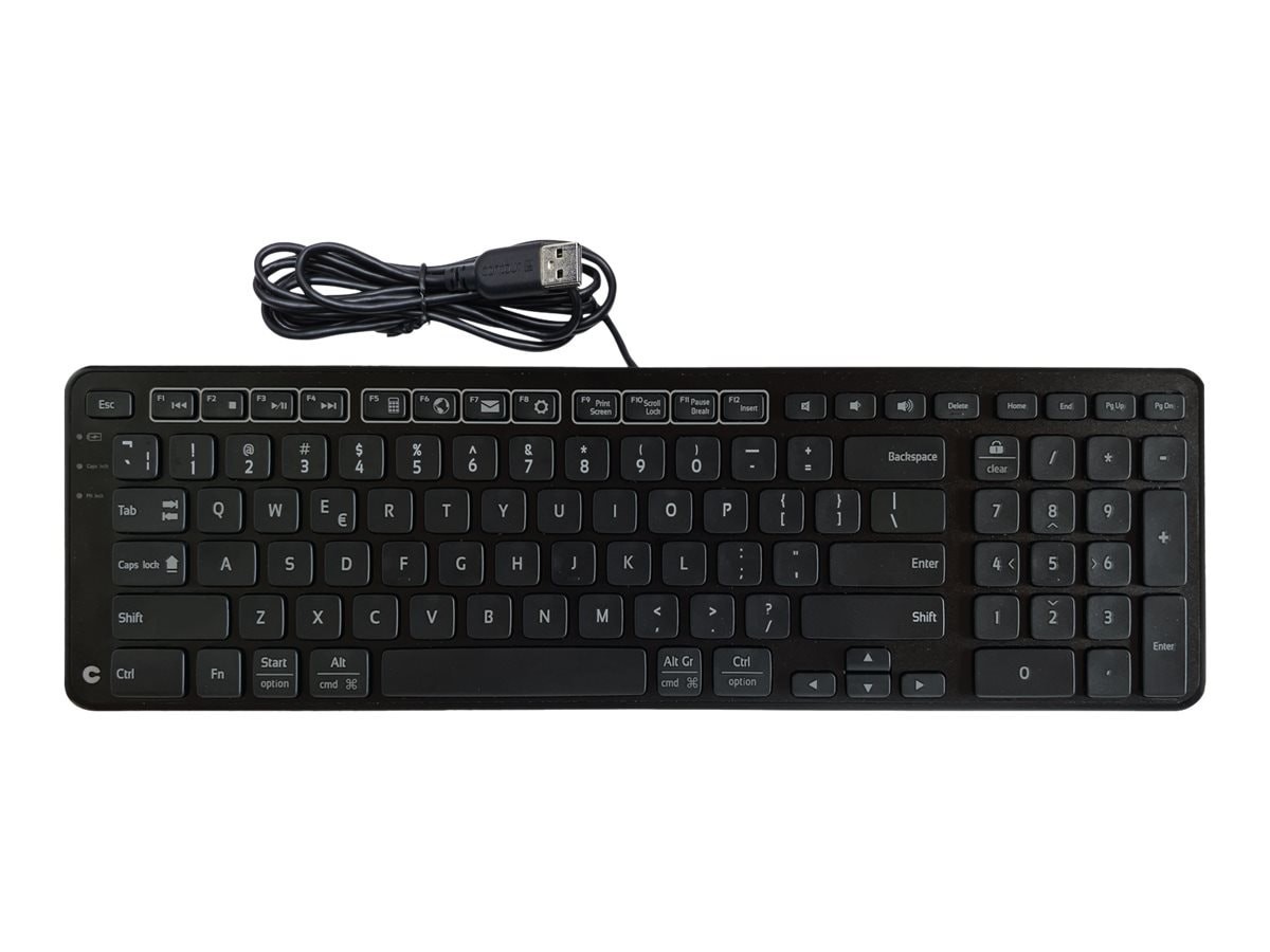 Contour Design Bal Keyb Black Wired Bal