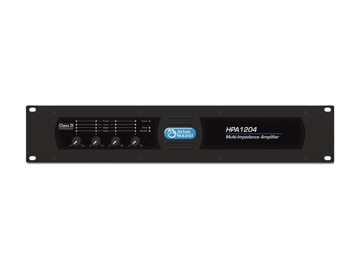 Atlas Sound Four-Channel 1200-Watt Commercial Amplifier