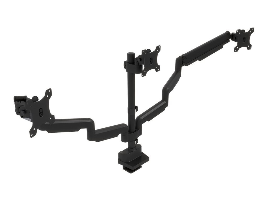 Varidesk Triple-Monitor Arm For 17"-30" Displays - Black