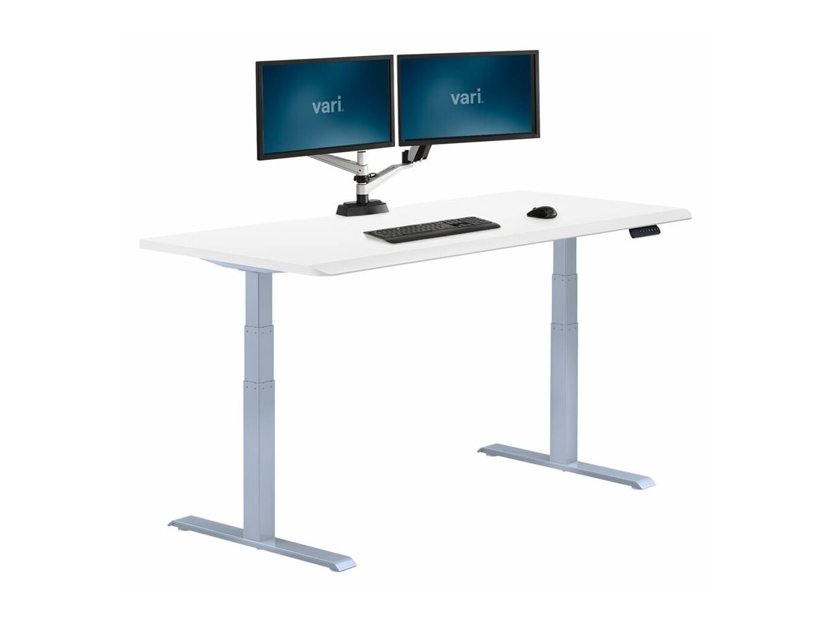 Varidesk 72"X30" Electric Standing Desk With ComfortEdge, White