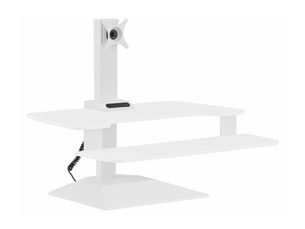Varidesk Premier Electric Single-Monitor Sit-Stand Desktop Converter - White