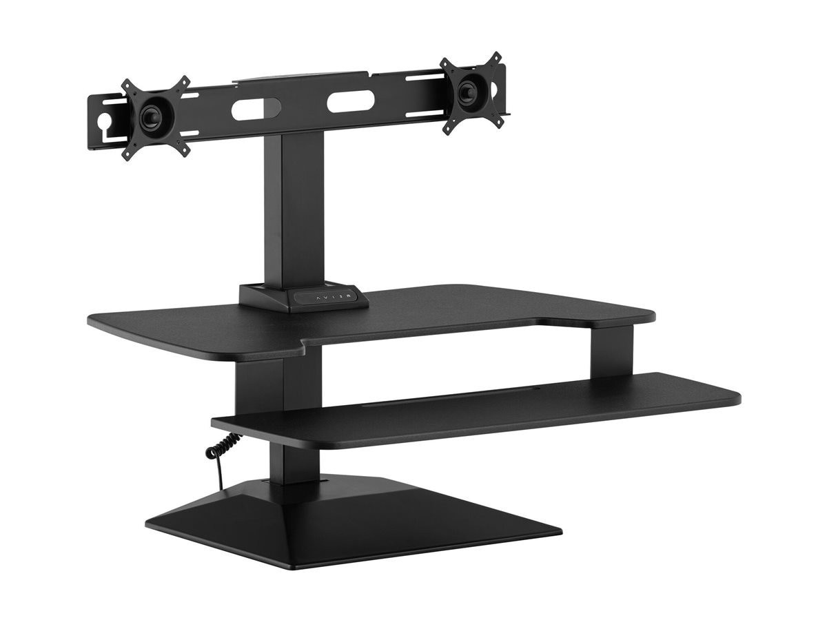 Varidesk Premier Electric Dual-Monitor Sit-Stand Converter - Black