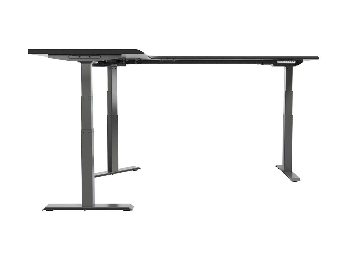Varidesk 80"X60" L-Shape Electric Standing Desk - Black