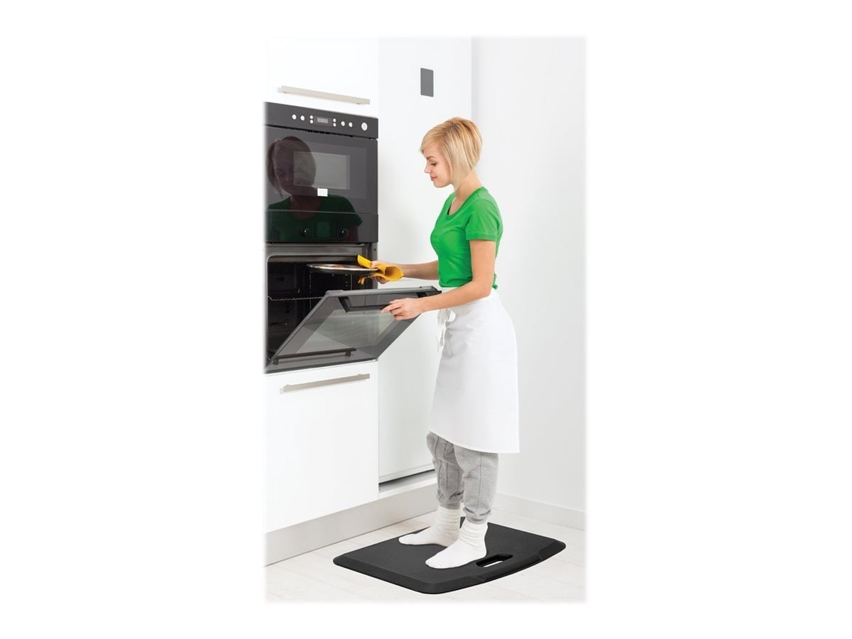Mount-It! 18" X 22" Portable Anti-Fatigue Floor Mat - Black