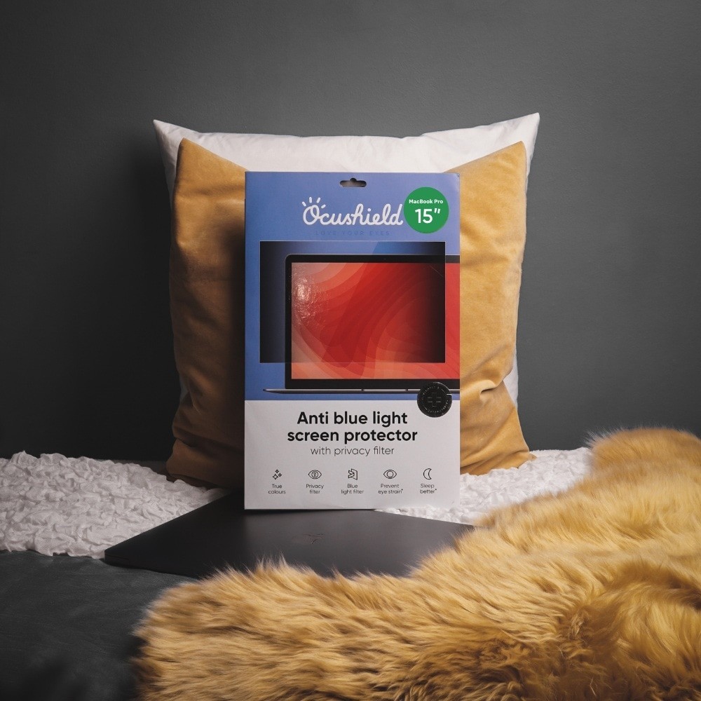 Ocushield Anti Blue Light Anti-Glare Privacy Filter W/ Anti-Bacterial Technology For MacBook Pro 15"